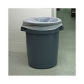 Boardwalk Low-Density Waste Can Liners, 33 gal, 0.6 mil, 33 x 39, White, 6 Rolls of 25 Bags