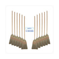 Boardwalk Parlor Broom, Corn Fiber Bristles, 55" Overall Length, Natural, 12/Carton