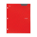 Five Star Two-Pocket Stay-Put Plastic Folder, 11 x 8.5, Assorted, 4/Pack
