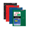 Five Star Two-Pocket Stay-Put Plastic Folder, 11 x 8.5, Assorted, 4/Pack