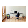 Safco Vue Intensive-Use Mesh Task Chair, Supports Up to 500 lb, 18.5" to 21" Seat Height, Black Vinyl Seat/Back, Black Base
