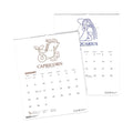 House of Doolittle Recycled Zodiac Wall Calendar, Zodiac Artwork, 14 x 11, 12-Month (Jan to Dec), White/Multicolor Sheets