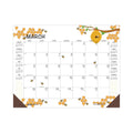 House of Doolittle Recycled Honeycomb Desk Pad Calendar, 22 x 17, White/Multicolor Sheets, Brown Corners, 12-Month (Jan to Dec): 2023