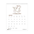 House of Doolittle Recycled Zodiac Wall Calendar, Zodiac Artwork, 14 x 11, 12-Month (Jan to Dec), White/Multicolor Sheets