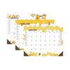 House of Doolittle Recycled Honeycomb Desk Pad Calendar, 18.5 x 13, White/Multicolor Sheets, Brown Corners, 12-Month (Jan to Dec): 2023