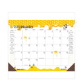 House of Doolittle Recycled Honeycomb Desk Pad Calendar, 22 x 17, White/Multicolor Sheets, Brown Corners, 12-Month (Jan to Dec): 2023