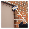 Boardwalk Dual-Surface Black Polypropylene Bristles, 10" Brush, Brown Plastic Handle