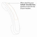 Softalk II Telephone Shoulder Rest, 2 x 6.75 x 2.5, Black