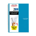 Five Star Wirebound Notebook, 2 Subject, Medium/College Rule, Randomly Assorted Covers, 9.5 x 6, 100 Sheets