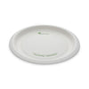 Pactiv Evergreen EarthChoice Pressware Compostable Dinnerware, Plate, 10" dia, White, 300/Carton