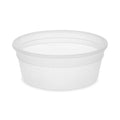 Pactiv Evergreen Newspring DELItainer Microwavable Container, 8 oz, 4.55 x 4.55 x 1.8, Translucent, Plastic, 480/Carton