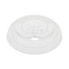 Pactiv Evergreen EarthChoice Hot Cup Lid, Fits 12 oz to 20 oz Hot Cups, Clear, 1,000/Carton
