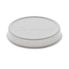 Pactiv Evergreen EarthChoice Compostable Soup Cup Lid, For 8-16 oz Soup Cups, 4" Diameter, White, Sugarcane, 500/Carton