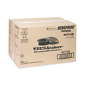 Pactiv Evergreen Newspring VERSAtainer Microwavable Containers, 16 oz, 6" Diameter, Black/Clear, Plastic, 150/Carton