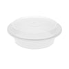 Pactiv Evergreen Newspring VERSAtainer Microwavable Containers,  24 oz, 7 x 7 x 2.38, White/Clear, Plastic, 150/Carton