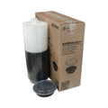Pactiv Evergreen Newspring VERSAtainer Microwavable Containers, 24 oz, 7" Diameter, Black/Clear, Plastic, 150/Carton