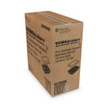 Pactiv Evergreen Newspring VERSAtainer Microwavable Containers, 38 oz, 6 x 8.5 x 2, Black/Clear, Plastic, 150/Carton