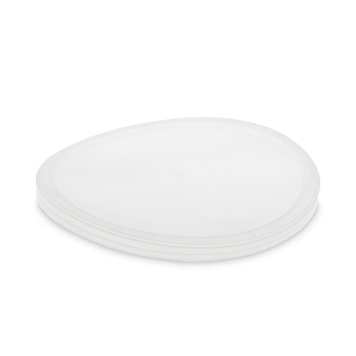 Pactiv Evergreen Newspring DELItainer Microwavable Container Lid, 6.45" Diameter x 0.45" h, Translucent, Plastic, 120/Carton