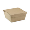 Pactiv Evergreen EarthChoice OneBox Paper Box, 37 oz, 4.5 x 4.5 x 2.5, Kraft, 312/Carton