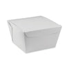 Pactiv Evergreen EarthChoice OneBox Paper Box, 37 oz, 4.5 x 4.5 x 2.5, White, 312/Carton