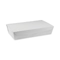 Pactiv Evergreen EarthChoice OneBox Paper Box, 55 oz, 9 x 4.85 x 2, White, 100/Carton