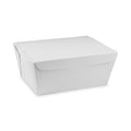 Pactiv Evergreen EarthChoice OneBox Paper Box, 66 oz, 6.5 x 4.5 x 3.25, White, 160/Carton