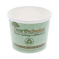 Pactiv Evergreen EarthChoice Compostable Soup Cup, Medium, 12 oz, 3.63" Diameter x 3.63"h, Teal, Paper, 500/Carton