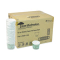 Pactiv Evergreen EarthChoice Compostable Soup Cup, Medium, 12 oz, 3.63" Diameter x 3.63"h, Teal, Paper, 500/Carton