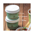Pactiv Evergreen EarthChoice Compostable Soup Cup, Medium, 12 oz, 3.63" Diameter x 3.63"h, Teal, Paper, 500/Carton