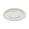 Pactiv Evergreen EarthChoice Pressware Compostable Dinnerware, Plate, 6" dia, White, 750/Carton