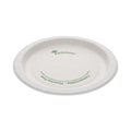 Pactiv Evergreen EarthChoice Pressware Compostable Dinnerware, Plate, 6" dia, White, 750/Carton
