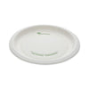 Pactiv Evergreen EarthChoice Pressware Compostable Dinnerware, Plate, 9" dia, White, 450/Carton