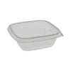Pactiv Evergreen EarthChoice Square Recycled Bowl, 12 oz, 5 x 5 x 1.63, Clear, Plastic, 504/Carton