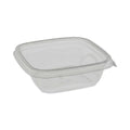 Pactiv Evergreen EarthChoice Square Recycled Bowl, 12 oz, 5 x 5 x 1.63, Clear, Plastic, 504/Carton
