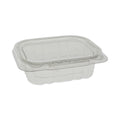 Pactiv Evergreen EarthChoice Tamper Evident Recycled Hinged Lid Deli Container, 8 oz, 5.38 x 4.5 x 1.5, Clear, Plastic, 320/Carton