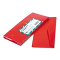 Quality Park Colored Envelope, #10, Commercial Flap, Gummed Closure, 4.13 x 9.5, Red, 25/Pack