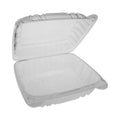 Pactiv Evergreen SENSATION SmartLock Hinged Lid Container, 8.34 x 8.24 x 3.05, Clear, Plastic, 200/Carton
