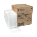 Pactiv Evergreen SENSATION SmartLock Hinged Lid Container, 8.34 x 8.24 x 3.05, Clear, Plastic, 200/Carton