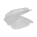Pactiv Evergreen SENSATION SmartLock Hinged Lid Container, 3-Compartment, 8.24 x 8.34 x 3.05, Clear, Plastic, 200/Carton