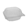 Pactiv Evergreen SENSATION SmartLock Hinged Lid Container, 5.74 x 5.95 x 3.1, Clear, Plastic, 500/Carton