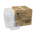 Pactiv Evergreen Showcase Deli Container, Base Only, 2-Compartment, 10 oz; 23 oz, 9 x 7.4 x 1.5, Clear, Plastic, 220/Carton