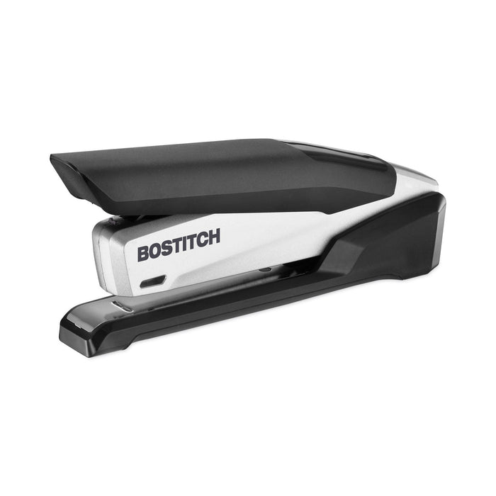 Bostitch InPower Spring-Powered Premium Desktop Stapler, 28-Sheet Capacity, Black/Silver