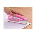 Bostitch InCourage Spring-Powered Desktop Stapler, 20-Sheet Capacity, Pink/White