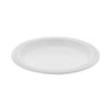 Pactiv Evergreen Meadoware Impact Plastic Dinnerware, Plate, 6" dia, White, 1,000/Carton