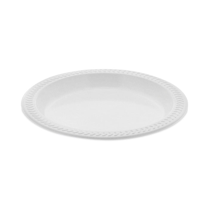 Pactiv Evergreen Meadoware Impact Plastic Dinnerware, Plate, 6" dia, White, 1,000/Carton