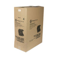 Pactiv Evergreen SmartLock Foam Hinged Lid Container, Large, 3-Compartment, 9 x 9.5 x 3.25, Black, 150/Carton