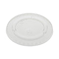 Pactiv Evergreen EarthChoice Strawless RPET Lid, Flat Lid, Fits 9 oz to 20 oz "A" Cups, Clear 1,020/Carton