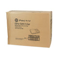 Pactiv Evergreen EarthChoice Carry-Safe Beverage Carrier, Two-Cup Carrier with Food Tray, 8 oz to 24 oz, Natural, 200/Carton