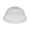 Pactiv Evergreen EarthChoice Strawless RPET Lid, Dome Lid, Fits 9 oz to 20 oz "A" Cups, Clear, 900/Carton