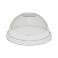 Pactiv Evergreen EarthChoice Strawless RPET Lid, Dome Lid, Fits 9 oz to 20 oz "A" Cups, Clear, 900/Carton